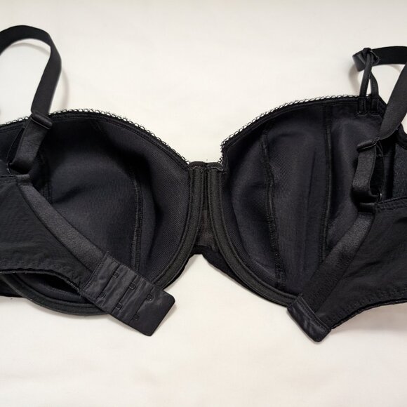 Freya 32GG Rhea Black Padded Half Cup Underwire Bra - Picture 5 of 6